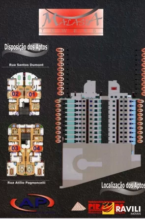 Apartamento na Planta no Ed. Malasia Towers!