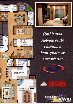 Apartamento na Planta no Ed. Malasia Towers!